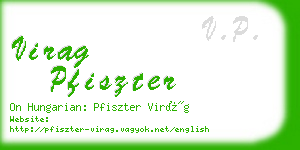 virag pfiszter business card